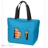 Funny Hand Gripping Optical Illusion Tote Bag thumb 3