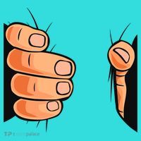 Funny Hand Gripping Optical Illusion Tote Bag thumb 4