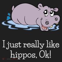 Funny Hippo Gift Just Really Like Hippos Ok! Hippopotamus Cool Gift Beanie thumb 2