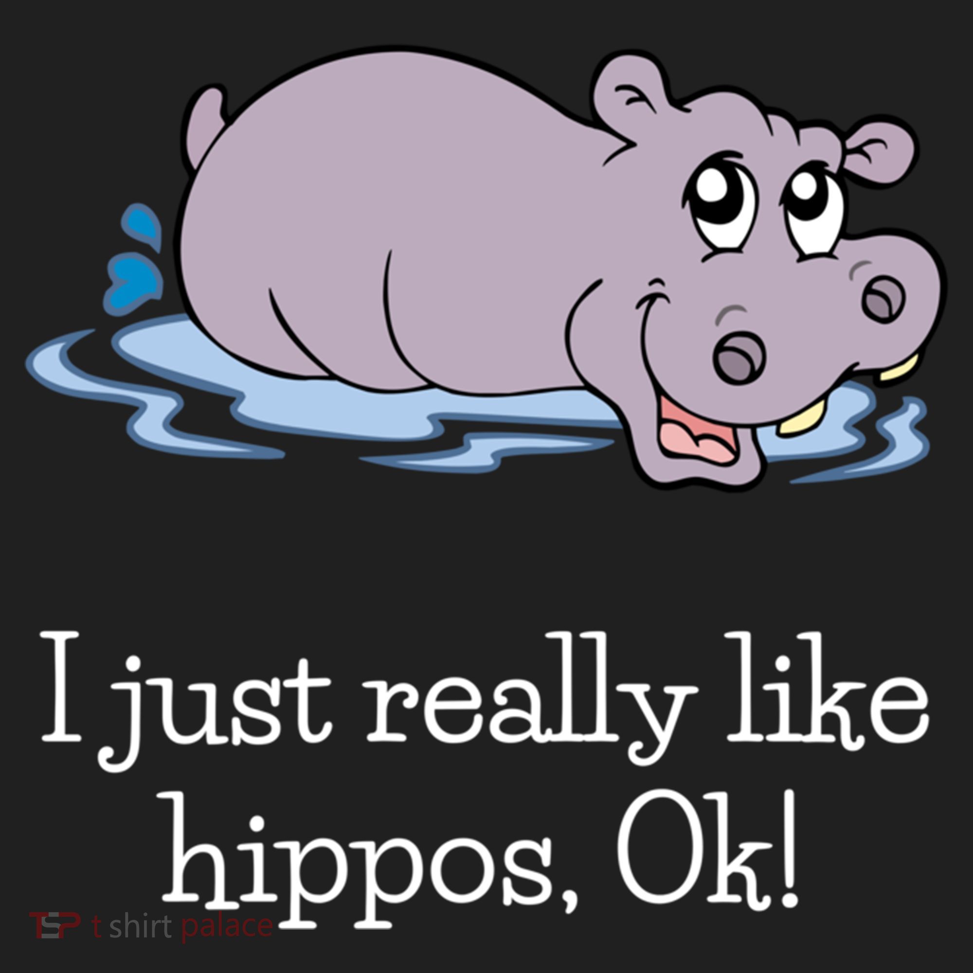 Funny Hippo Gift Just Really Like Hippos Ok! Hippopotamus Cool Gift Golf Towel