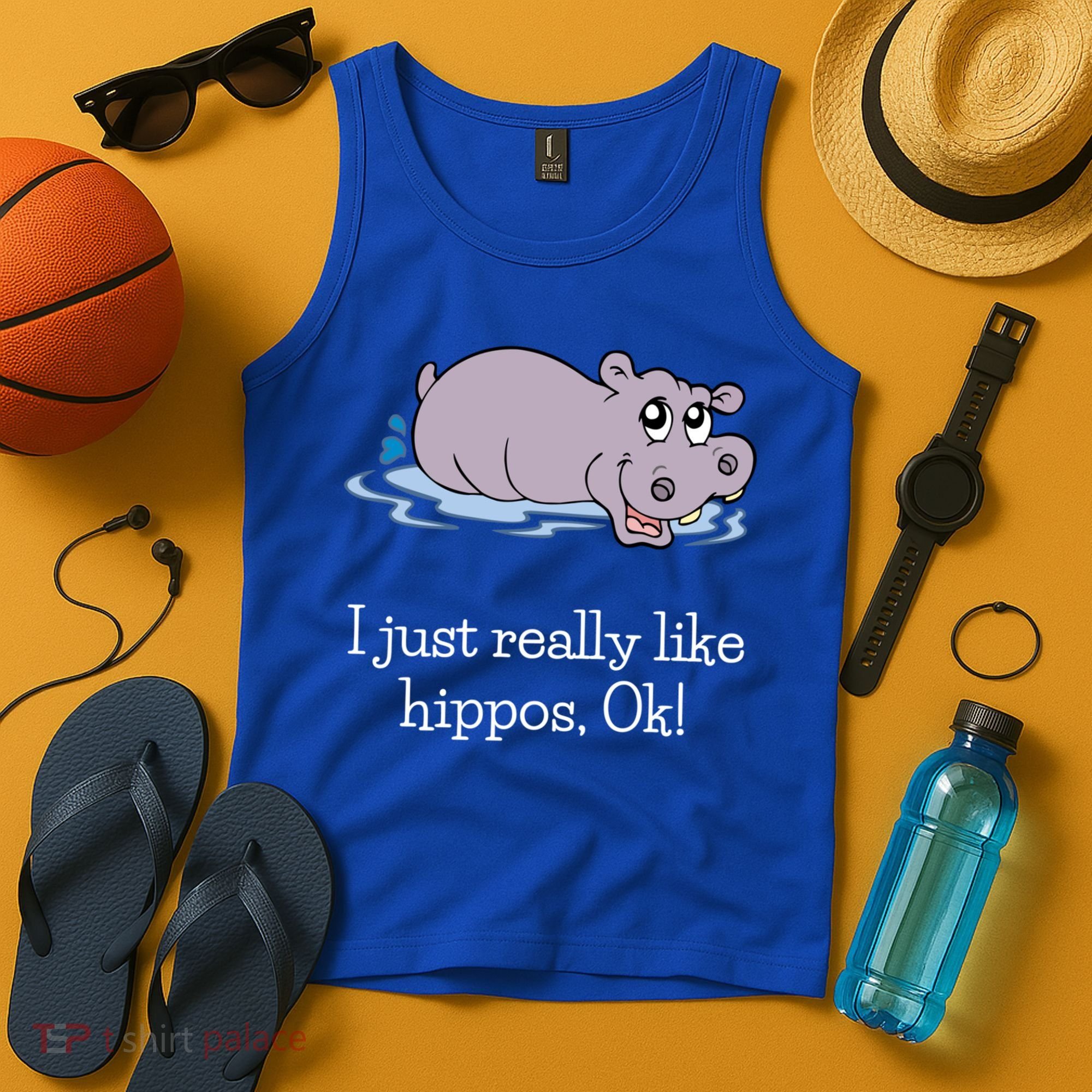 Funny Hippo Gift Just Really Like Hippos Ok! Hippopotamus Cool Gift Tank Top