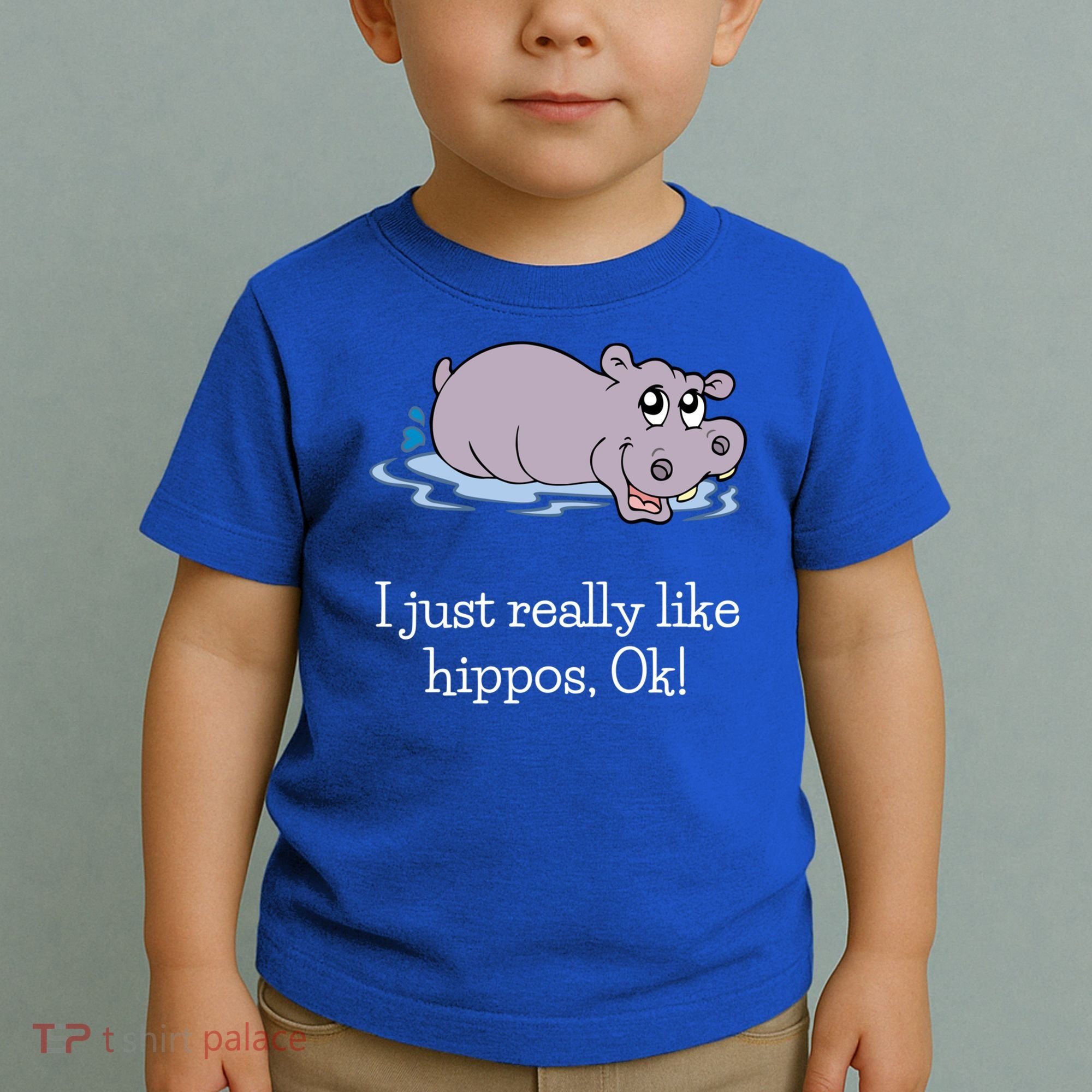 Funny Hippo Gift Just Really Like Hippos Ok! Hippopotamus Cool Gift Toddler T-Shirt