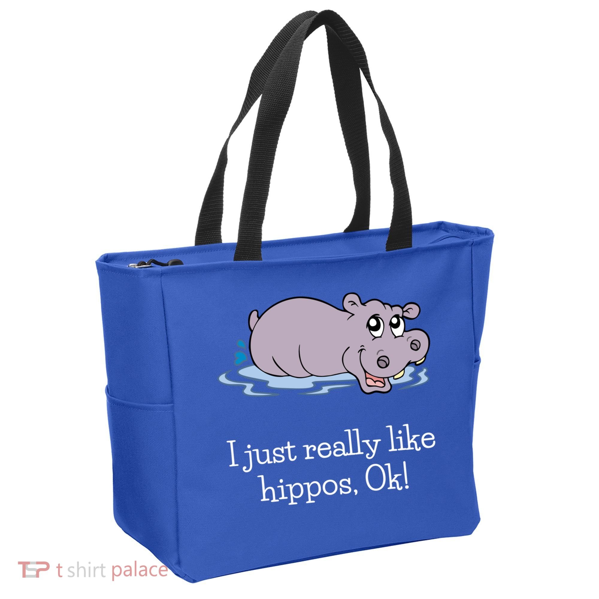 Funny Hippo Gift Just Really Like Hippos Ok! Hippopotamus Cool Gift Tote Bag