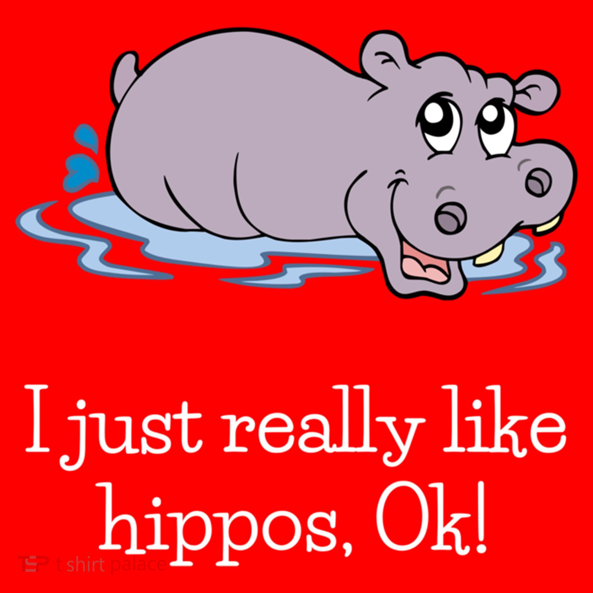 Funny Hippo Gift Just Really Like Hippos Ok! Hippopotamus Cool Gift Santa Hat