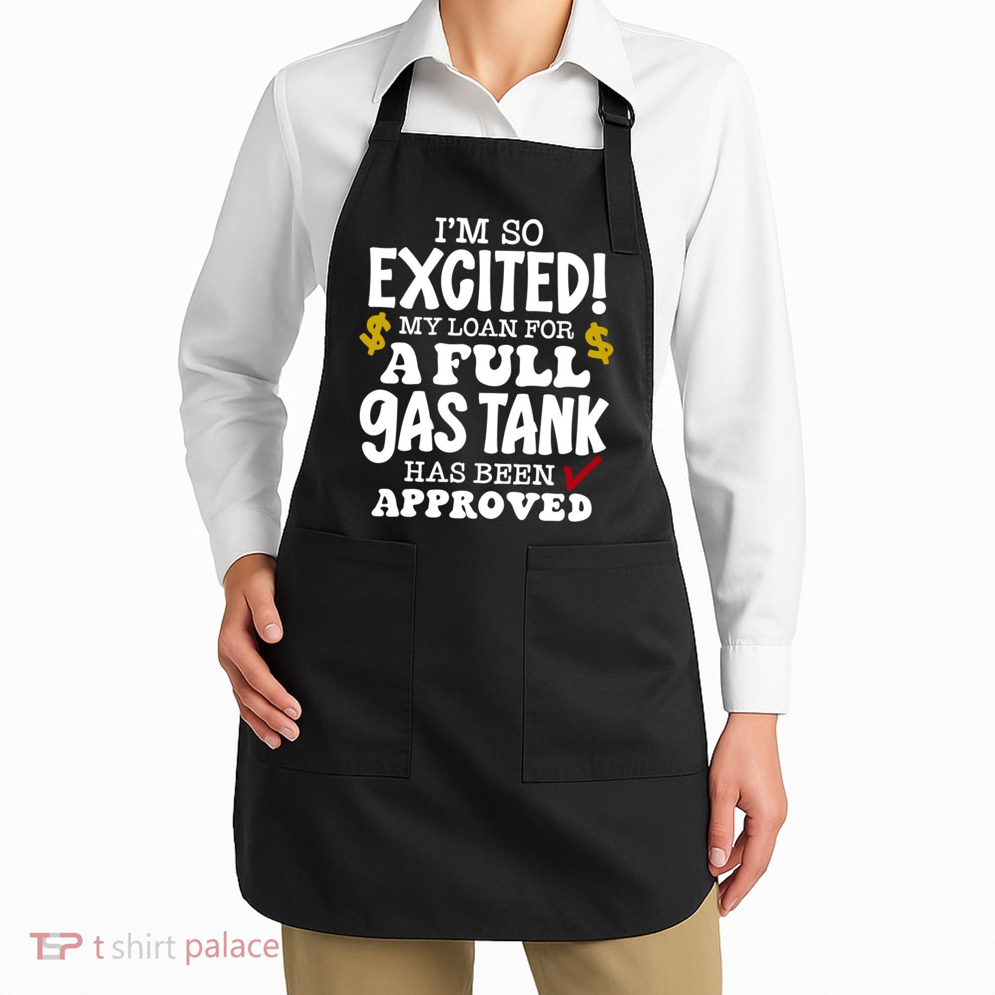 Funny High Gas Price Joke Meme Apron