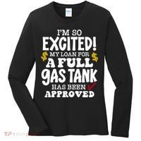 Funny High Gas Price Joke Meme Women's Long Sleeve Shirt thumb 0