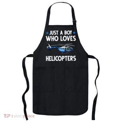 Funny Helicopter Gift Boy Pilot Aviator Apron