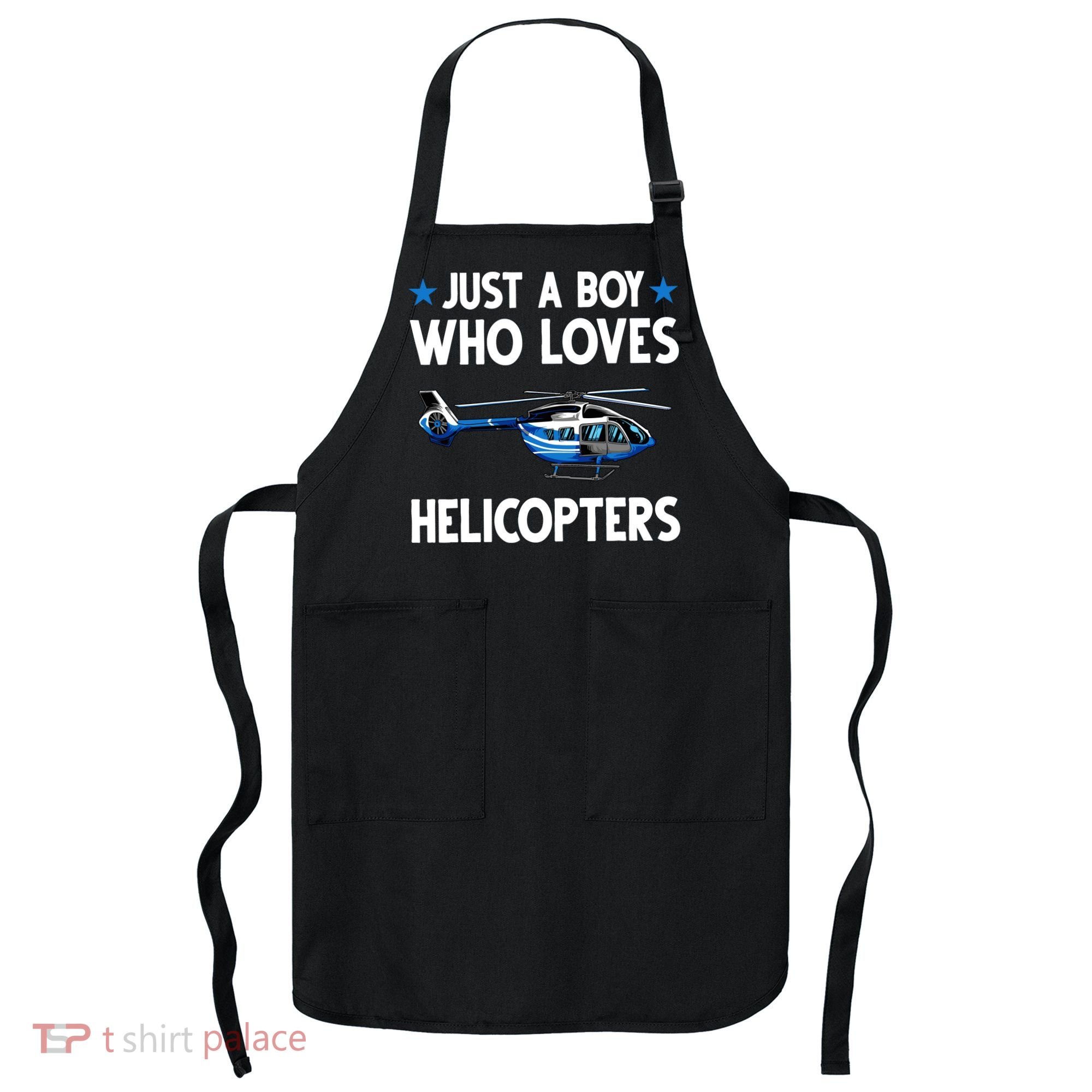Funny Helicopter Gift Boy Pilot Aviator Apron