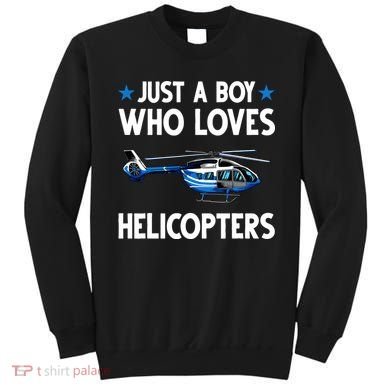 Funny Helicopter Gift Boy Pilot Aviator Sweatshirt