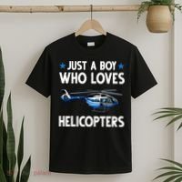 Funny Helicopter Gift Boy Pilot Aviator T-Shirt thumb 2