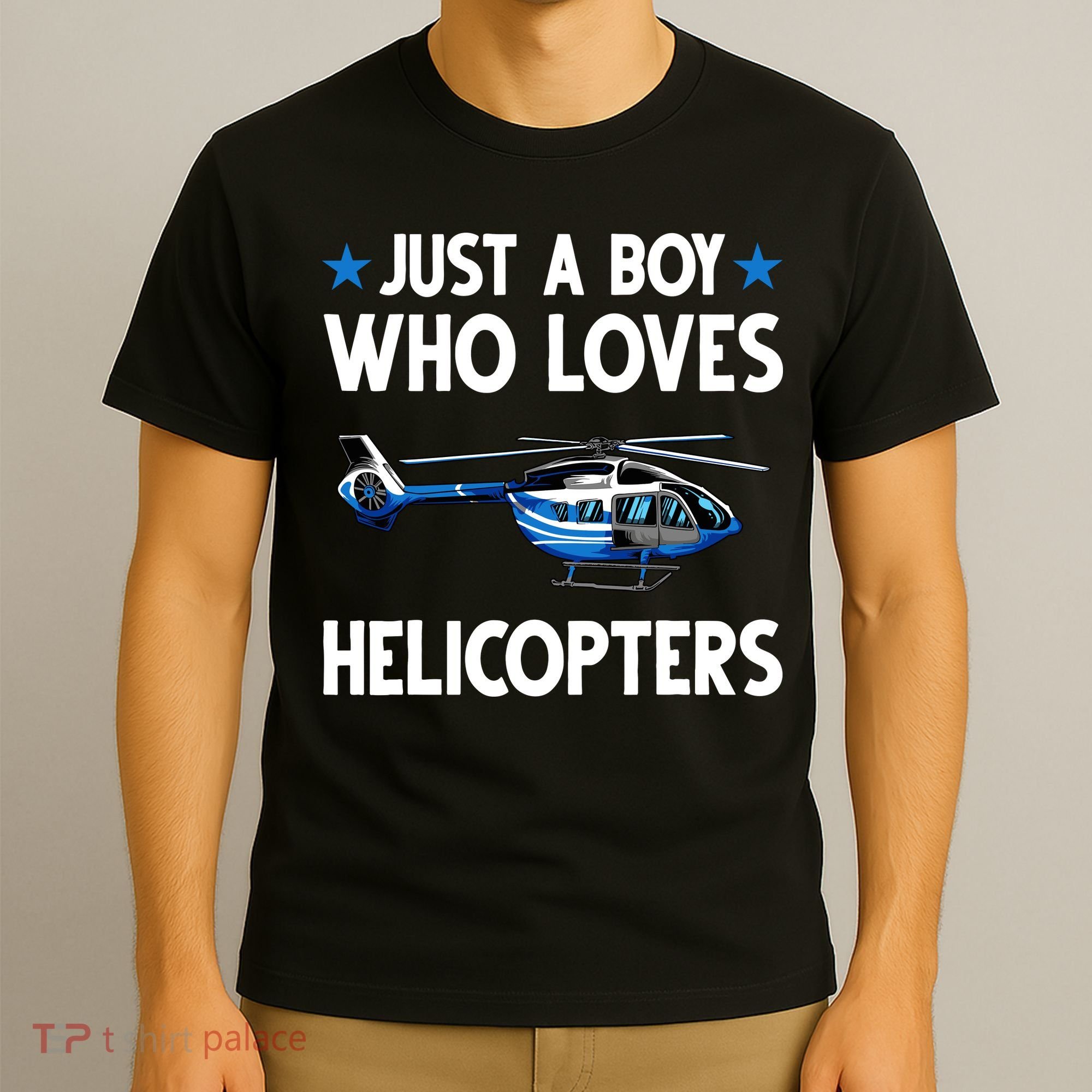 Funny Helicopter Gift Boy Pilot Aviator T-Shirt