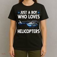 Funny Helicopter Gift Boy Pilot Aviator T-Shirt thumb 4