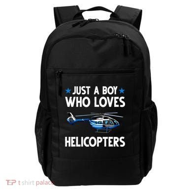 Funny Helicopter Gift Boy Pilot Aviator Backpack