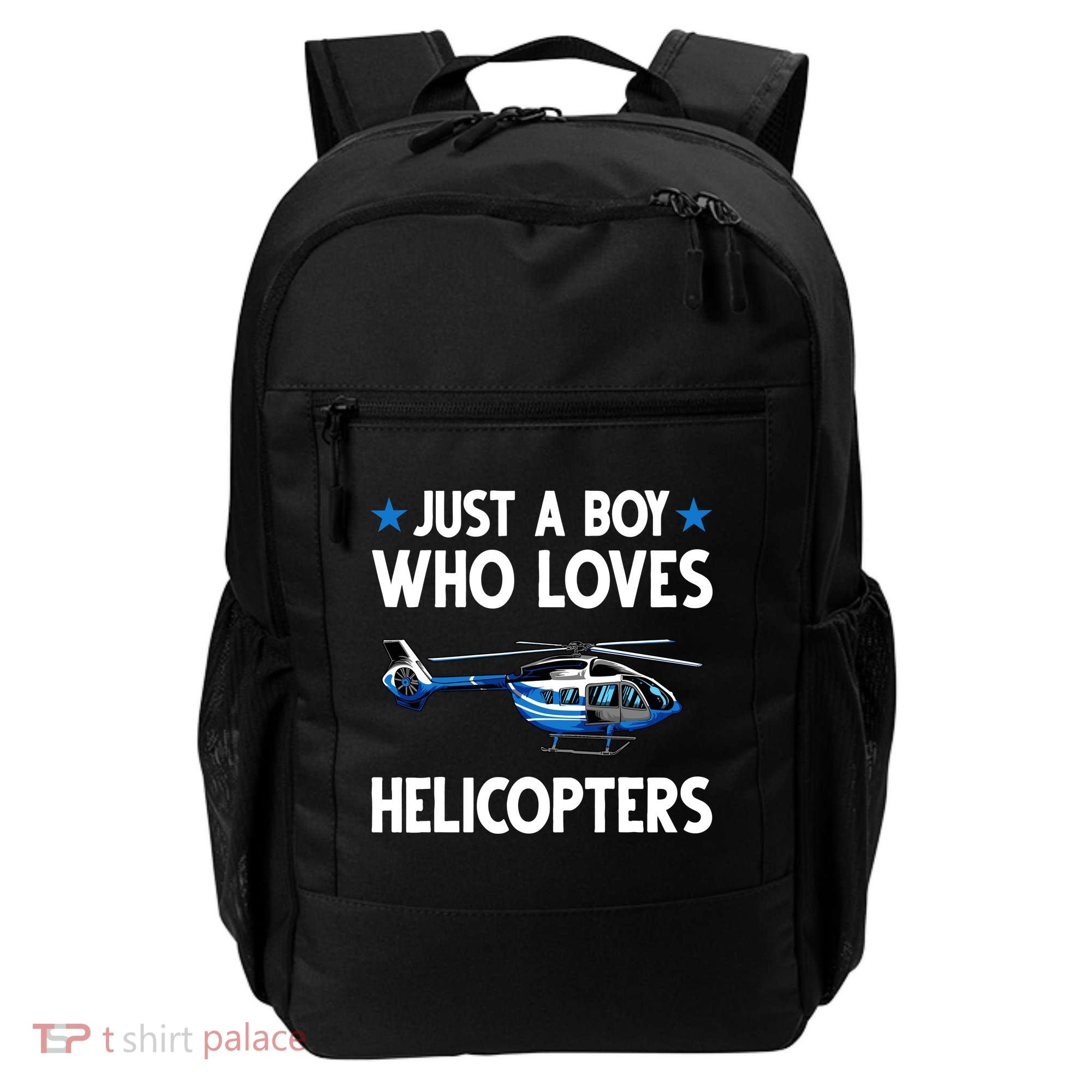 Funny Helicopter Gift Boy Pilot Aviator Backpack