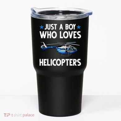 Funny Helicopter Gift Boy Pilot Aviator Tumbler