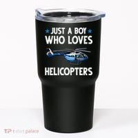 Funny Helicopter Gift Boy Pilot Aviator Tumbler thumb 0