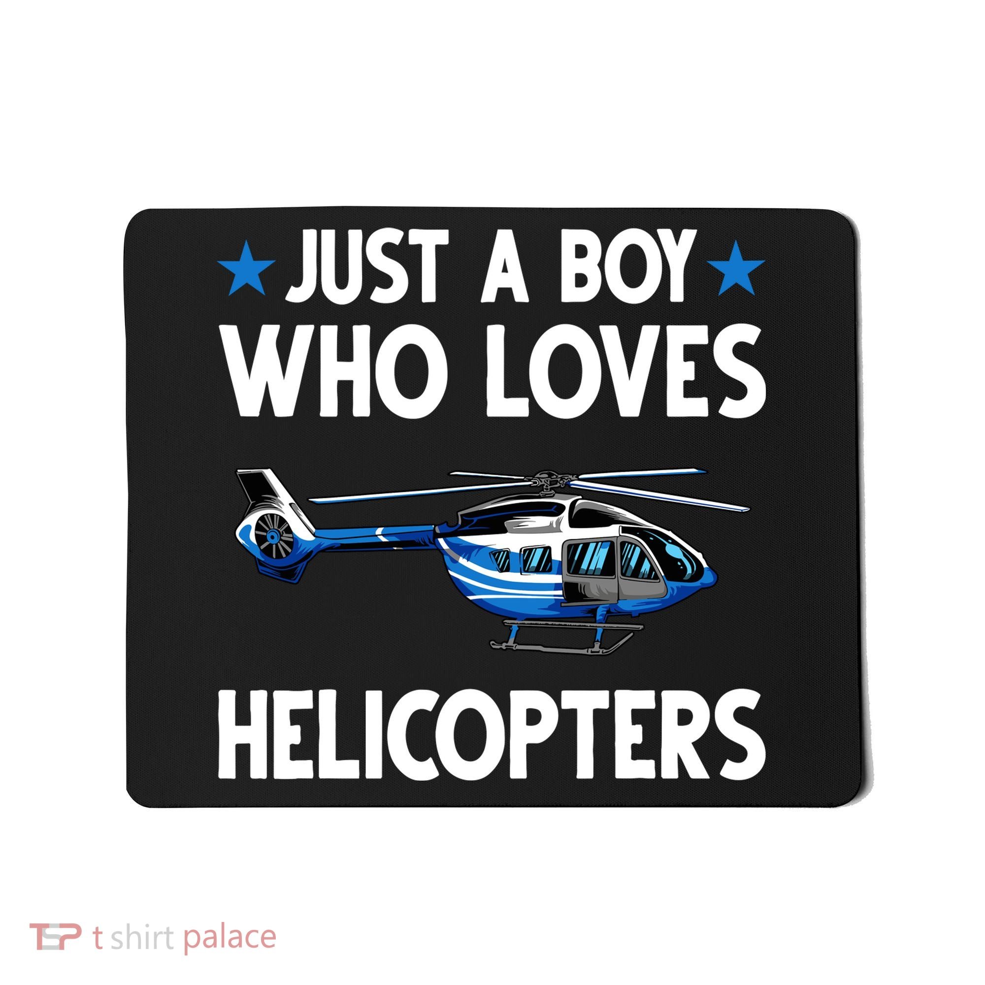 Funny Helicopter Gift Boy Pilot Aviator Mousepad