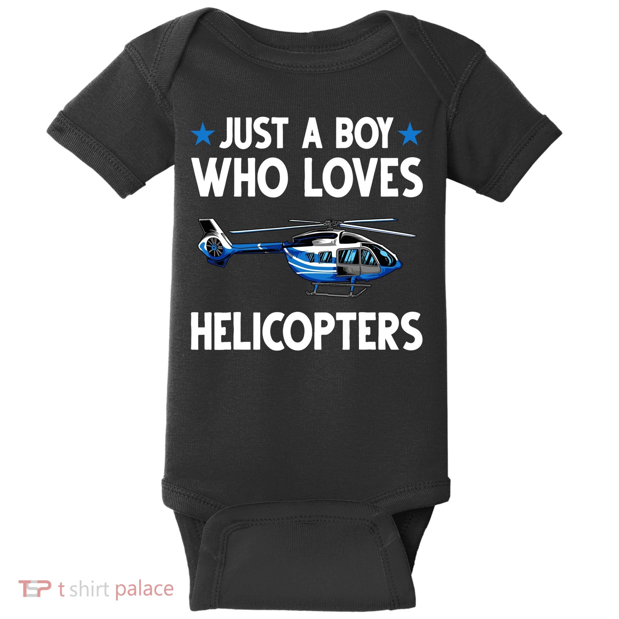 Funny Helicopter Gift Boy Pilot Aviator Baby Bodysuit