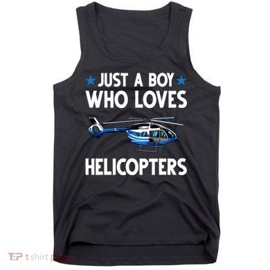 Funny Helicopter Gift Boy Pilot Aviator Tank Top