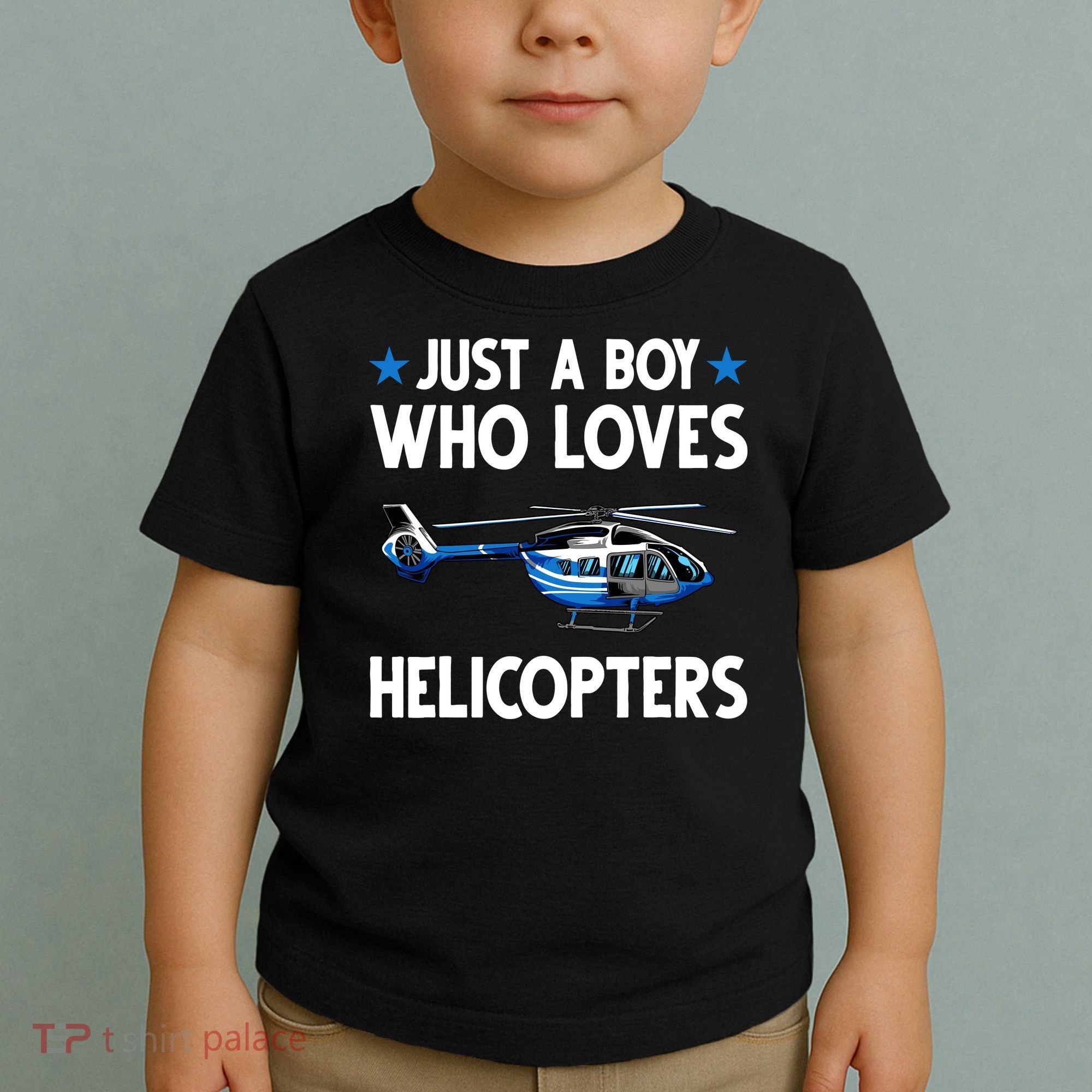 Funny Helicopter Gift Boy Pilot Aviator Toddler T-Shirt