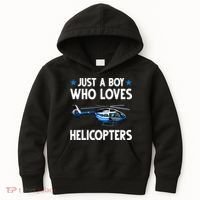 Funny Helicopter Gift Boy Pilot Aviator Kids Hoodie thumb 0