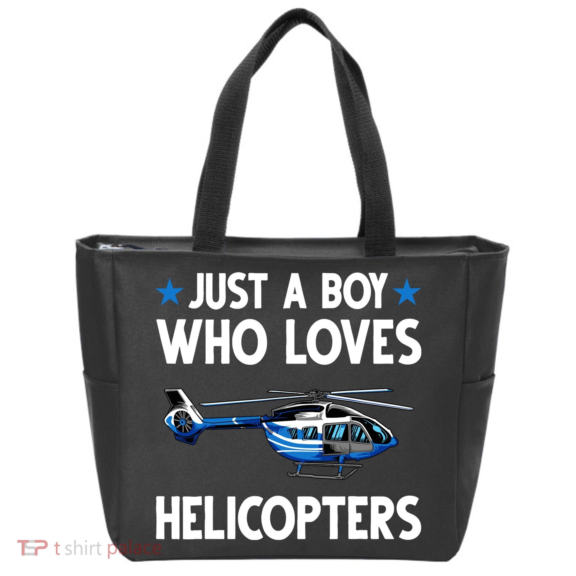 Funny Helicopter Gift Boy Pilot Aviator Tote Bag