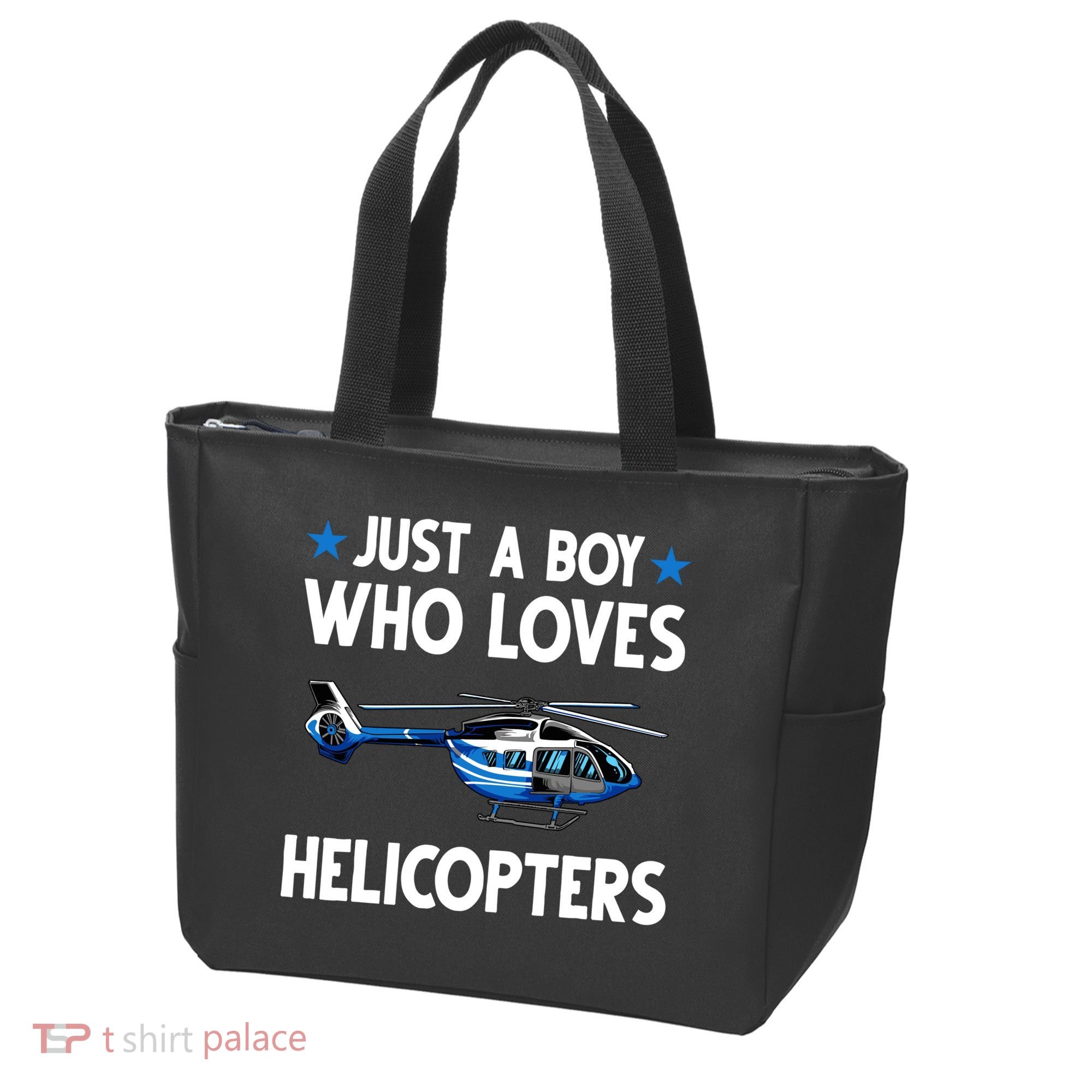 Funny Helicopter Gift Boy Pilot Aviator Tote Bag
