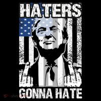 Funny Haters Gonna Hate President Donald Trump Middle Finger Coffee Mug thumb 5
