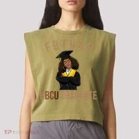 Future HBCU Graduate Historical Black College Garment-Dyed Women's Muscle Tee thumb 2