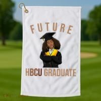Future HBCU Graduate Historical Black College Golf Towel thumb 1