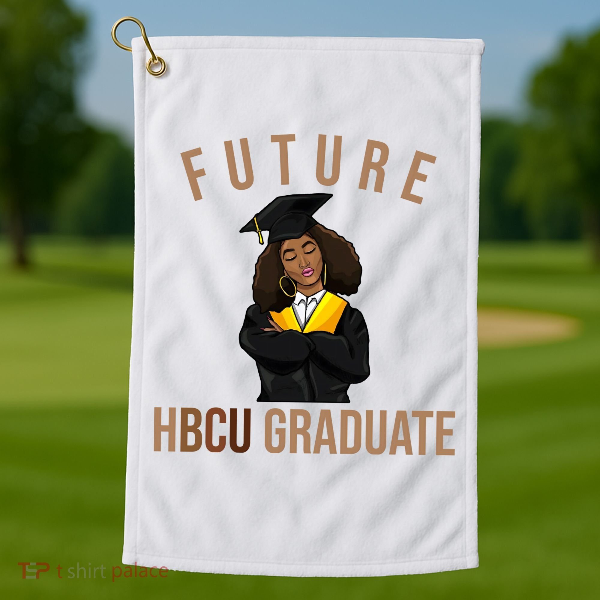 Future HBCU Graduate Historical Black College Golf Towel