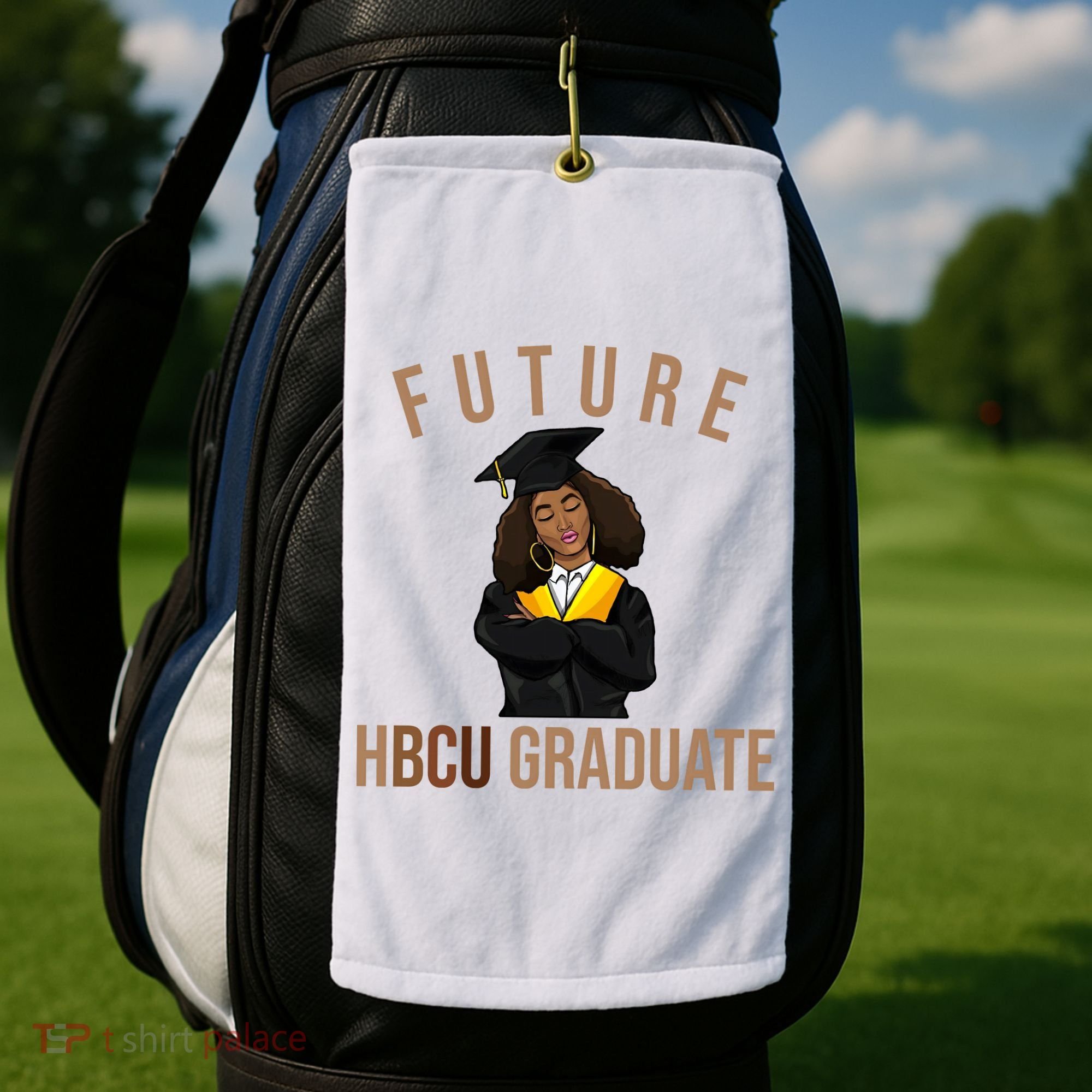 Future HBCU Graduate Historical Black College Golf Towel