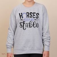 Funny Horse Gift For Women Horses Keep Me Stable Women's Sweatshirt thumb 0