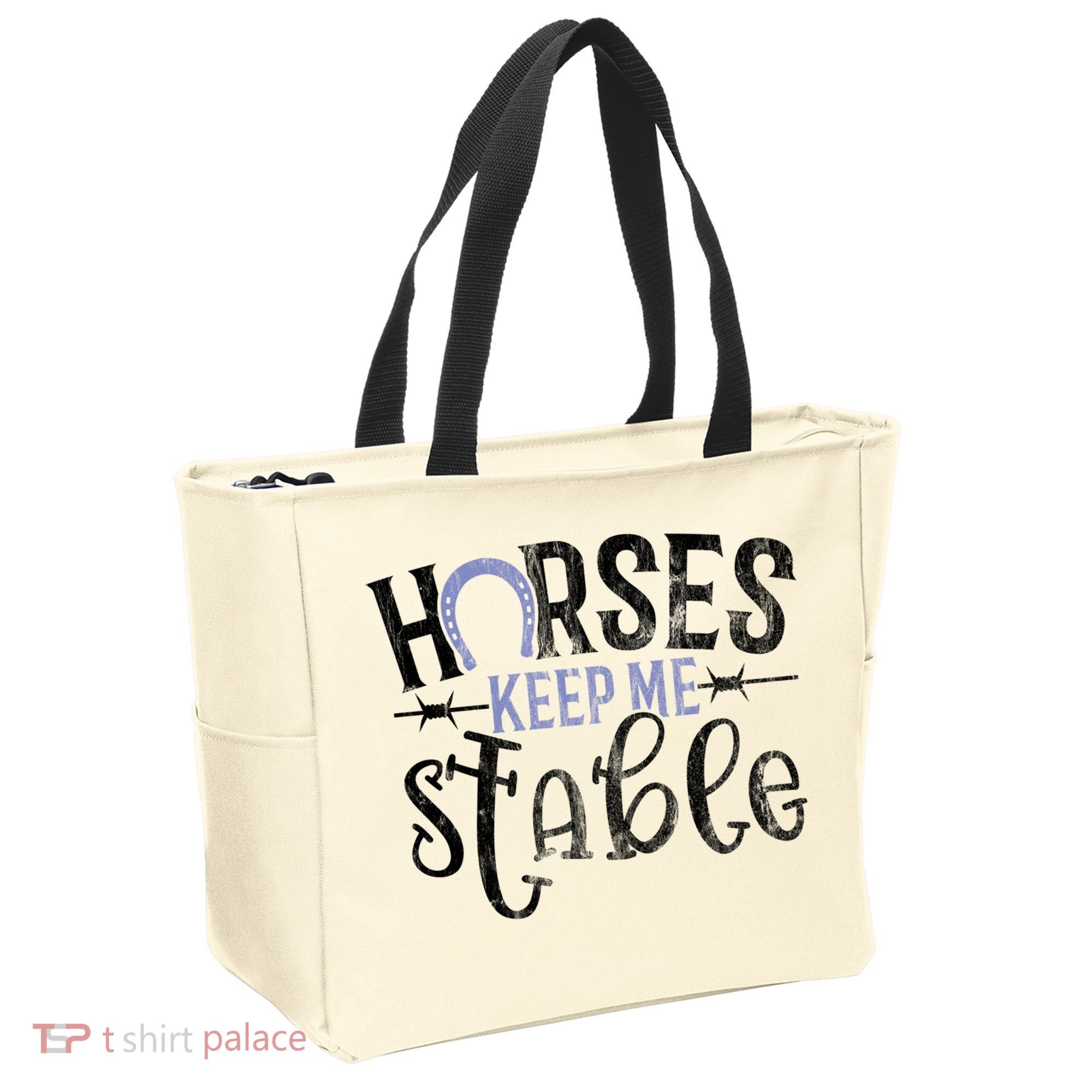 Funny Horse Gift For Women Horses Keep Me Stable Tote Bag
