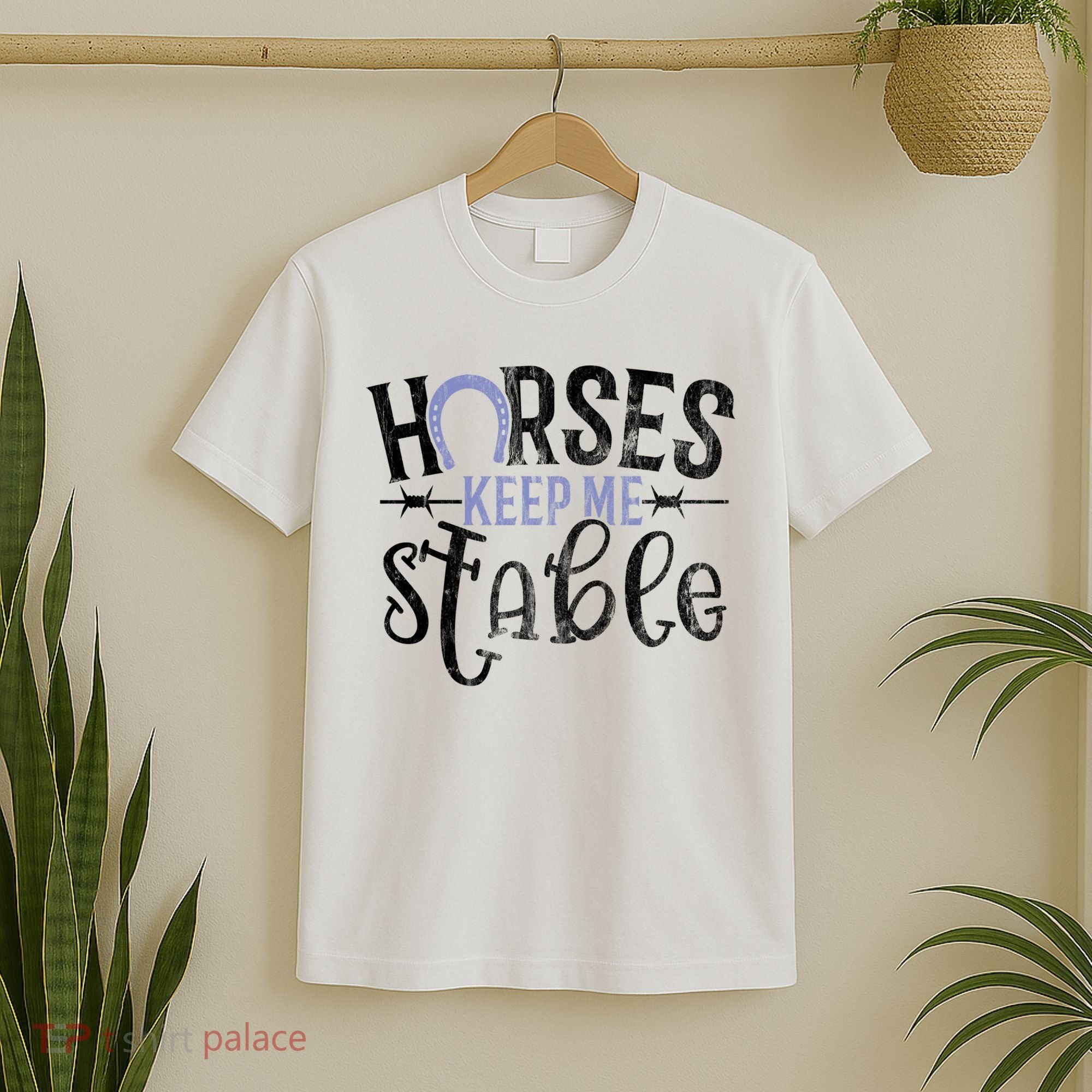 Funny Horse Gift For Women Horses Keep Me Stable T-Shirt