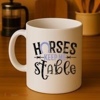 Funny Horse Gift For Women Horses Keep Me Stable Coffee Mug thumb 4