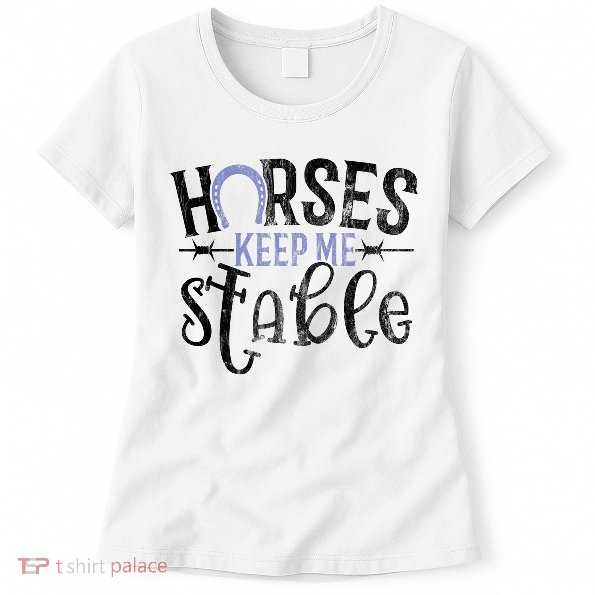 Funny Horse Gift For Women Horses Keep Me Stable Women's T-Shirt