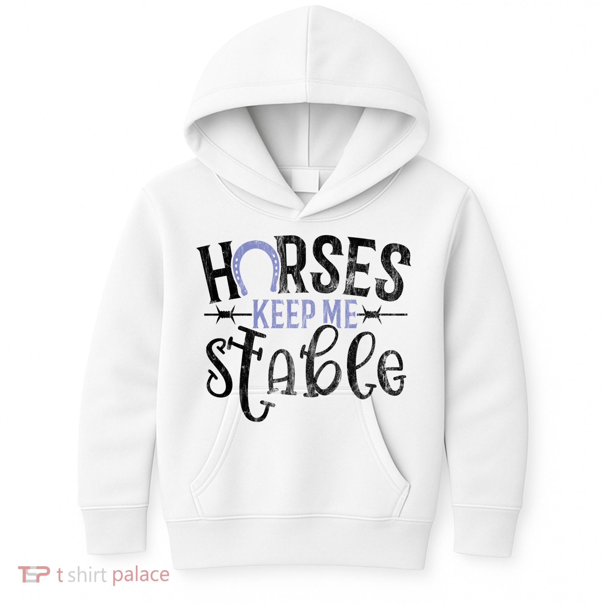 Funny Horse Gift For Women Horses Keep Me Stable Kids Hoodie