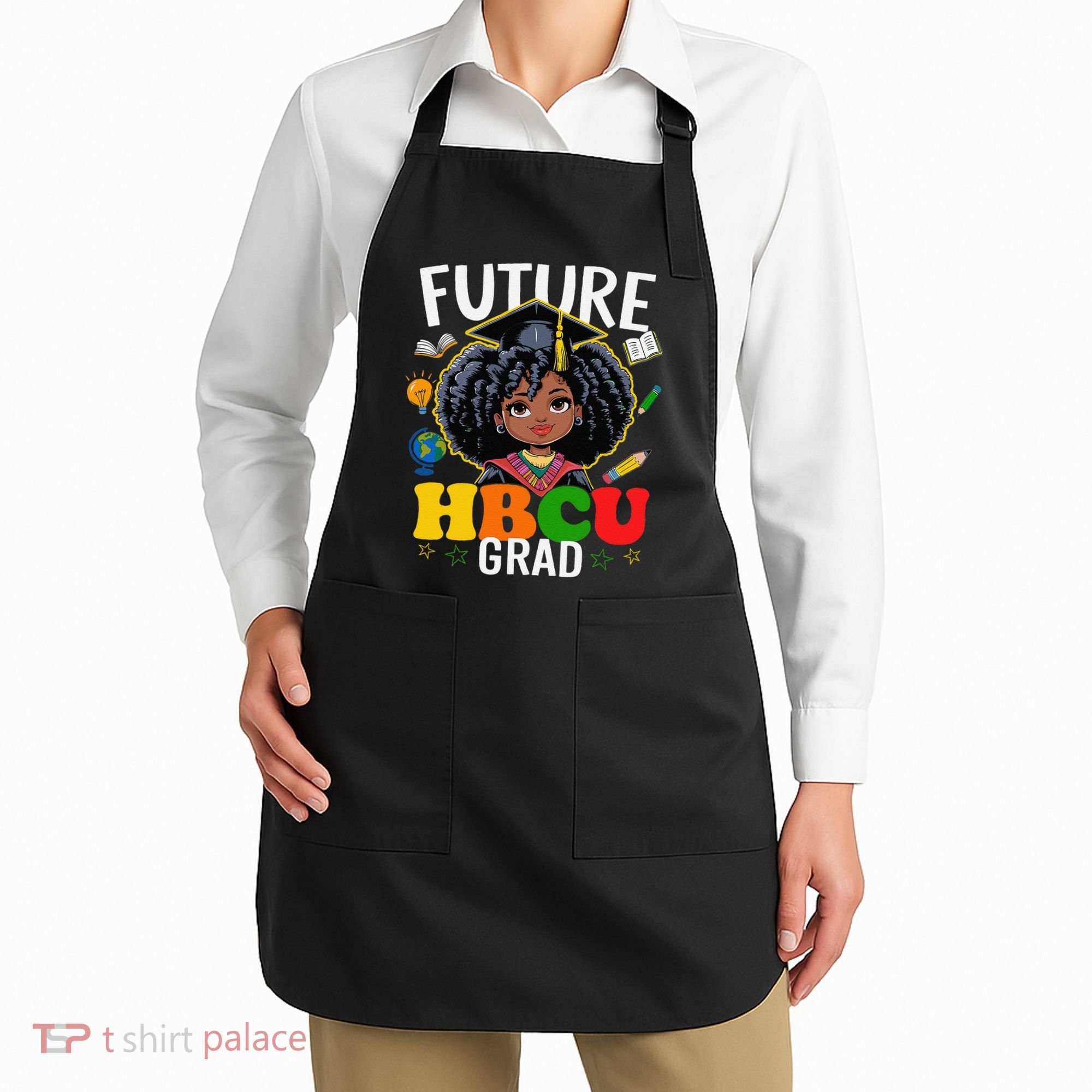 Future Hbcu Grad Afro Black History Month Apron