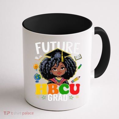 Future Hbcu Grad Afro Black History Month Coffee Mug back