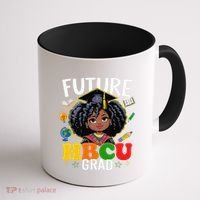 Future Hbcu Grad Afro Black History Month Coffee Mug thumb 1