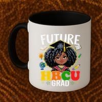 Future Hbcu Grad Afro Black History Month Coffee Mug thumb 2