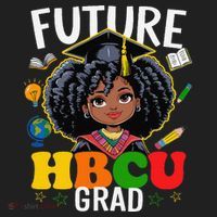 Future Hbcu Grad Afro Black History Month Urban Oversized Heavyweight T-Shirt thumb 2