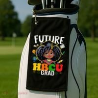 Future Hbcu Grad Afro Black History Month Golf Towel thumb 2