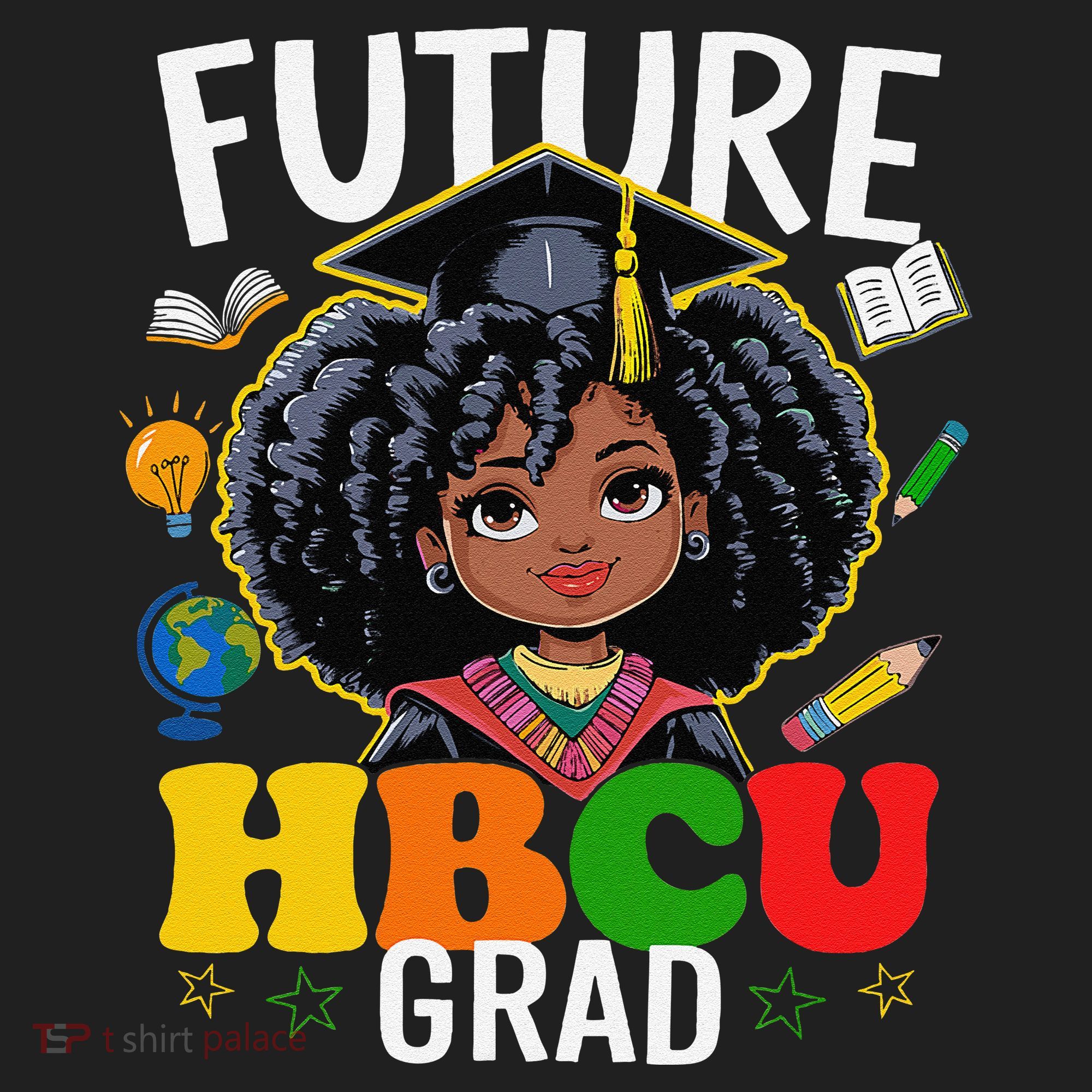 Future Hbcu Grad Afro Black History Month Golf Towel