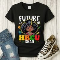 Future Hbcu Grad Afro Black History Month Women's T-Shirt thumb 3