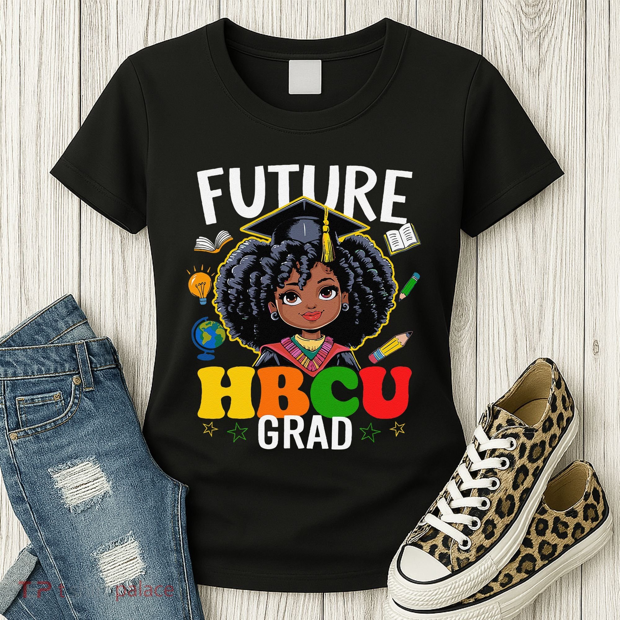 Future Hbcu Grad Afro Black History Month Women's T-Shirt