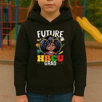 Future Hbcu Grad Afro Black History Month Kids Hoodie thumb 3