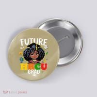 Future Hbcu Grad Afro Black History Month Button thumb 0