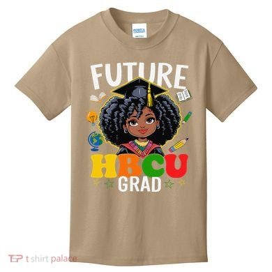 Future Hbcu Grad Afro Black History Month Kids T-Shirt